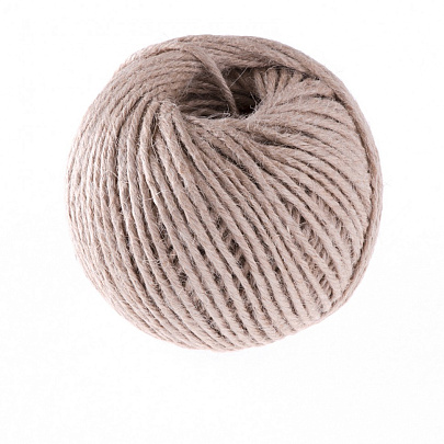  Шпагат джутовый, L 60 м, 5-ниточный, 2800 текс, 30 кгс Россия// СИБРТЕХ , 93882 