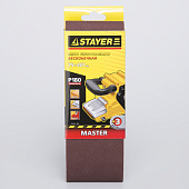 Лента шлифовальная бесконечная 75х457мм Р180(3шт)/STAYER Лента шлифовальная бесконечная 75х457мм Р180(3шт)/STAYER