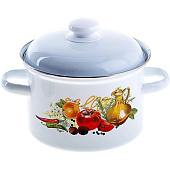 Кастрюля Лысьвенская эмаль Итальянская кухня 3,0 л С-1612АП2/4 