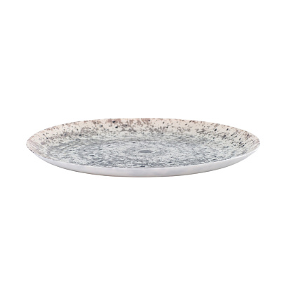  Тарелка обеденная DIWALI TARSO GREY&BLACK 25см V9375 