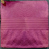  Полотенце Маруся, 100х150 см, махра, пыльная роза 