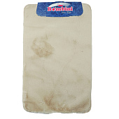  Коврик для ванной 50х80 песочный меховой В755-2 