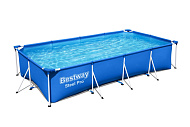 Bestway Бассейн каркасный прямоугольный Steel Pro 400х211х81см, 5700 л, арт.56405 Bestway Бассейн каркасный прямоугольный Steel Pro 400х211х81см, 5700 л, арт.56405