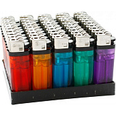  Зажигалка One A-02 C мех. прозрачная 