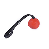  Игрушка для собак Мяч резиновый полый d=6см с прорезиненной нескользащей ручкой l=30см микс арт.10920-0605 Код266231 