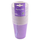 Набор бумажных стаканов 16 шт. "Party purple", (9,5 см) Набор бумажных стаканов 16 шт. "Party purple", (9,5 см)