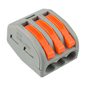  Клемма универсальная компактная 3-х проводная 222-413 REXANT 