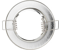  Светильник точечный встраиваемый под лампу GU5.3 ST1 50Вт круг хром MR16 (d80/монтажн d60) /ЭРА 