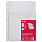 Папка-файл перфорированная А4, объемная до 250 листов, КЛАПАН С КНОПКОЙ, 180 мкм, ДПС, 2308 Папка-файл перфорированная А4, объемная до 250 листов, КЛАПАН С КНОПКОЙ, 180 мкм, ДПС, 2308