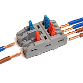  Клемма разветвительная СМК 422-4 двухполюсная, 2шт 