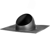 Проходной элемент под мягкую кровлю KROVENT  VT Base 125/150 при монтаже  RAL 7024 графитовый серый