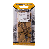 Заглушки декорат.14мм дуб (30 шт) "Element" Заглушки декорат.14мм дуб (30 шт) "Element"