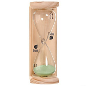  Часы песочные "Люкс", 6,5х9х19,5 см, для бани и сауны "Банные штучки" 