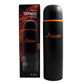 Термос HS.TM-026 1200ML черный (дополн.пласт.чашка) TONAR Термос HS.TM-026 1200ML черный (дополн.пласт.чашка) TONAR