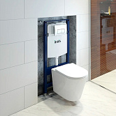 Инсталляция для подвесного унитаза 3в1 IDDIS (монтажная рама, унитаз, сиденье, клавиша хром) BASB010i73 Iddis Инсталляция для подвесного унитаза 3в1 IDDIS (монтажная рама, унитаз, сиденье, клавиша хром) BASB010i73 Iddis