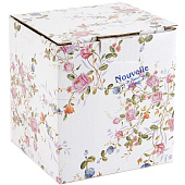 Сахарница "Цветник" 9х9х10см. v=300мл. (фарфор) (золотая обводка) 1270674 Сахарница "Цветник" 9х9х10см. v=300мл. (фарфор) (золотая обводка) 1270674