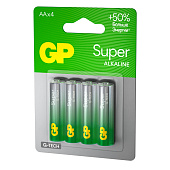  Батарейка AA G-tech  Alkaline LR6, 4шт, GP SUPER 