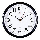 Часы настенные круг d=22см корпус черный Классика Рубин 2222-328 Часы настенные круг d=22см корпус черный Классика Рубин 2222-328