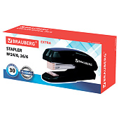 Степлер №24/6, 26/6 BRAUBERG "Extra", до 30 листов, черно-синий, 229084 Степлер №24/6, 26/6 BRAUBERG "Extra", до 30 листов, черно-синий, 229084