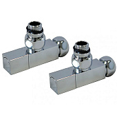  Кран угловой для полотенцесушителя 3/4"гх1/2"ш квадрат КV20-LFM032 коплект 2шт 