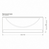 Экран для ванны Vista 170х57см Экран для ванны Vista 170х57см