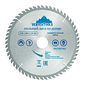  Диск пильный по дереву 210x32,30мм 56зуба Vertextools 