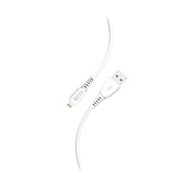 Дата-кабель Smartbuy S40 Lightning белый 2,4А 1м iK-512-S40w
