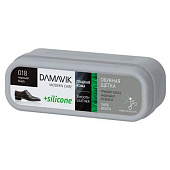  Губка для обуви с пропиткой DAMAVIK SILICONE (в футляре) черная Арт.9120 