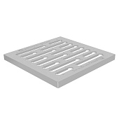 Решетка водоприемная Gidrolica Point штампованная стальная оцинкованная, кл. А15 285x285x21мм Решетка водоприемная Gidrolica Point штампованная стальная оцинкованная, кл. А15 285x285x21мм