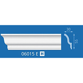  Плинтус потолочный экструд 2м 06015Е 30х55х60 бел д/натяжн потолка / Формат 
