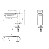 Смеситель для раковины Ника хром AQ1810CR Aquatek Смеситель для раковины Ника хром AQ1810CR Aquatek