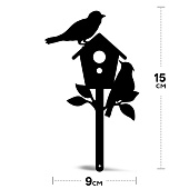  Фигура для кашпо металл 'Птички на домике' 15 х 9 'Gardissimo'  Д9161 