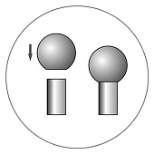  Насадка-шар декор. хром "Element" 
