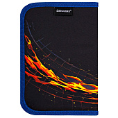 Пенал BRAUBERG, 1 отделение, 2 откидные планки, полиэстер, 21х14 см, Burning ball, 273529 Пенал BRAUBERG, 1 отделение, 2 откидные планки, полиэстер, 21х14 см, Burning ball, 273529