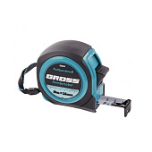 Рулетка 10мх25мм, обрезиненный корпус, Gross Komfortabel Рулетка 10мх25мм, обрезиненный корпус, Gross Komfortabel