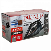  Утюг DELTA LUX DE-3001 черный с бронзовым 