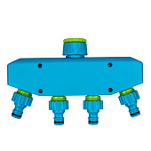 Разветвитель четырёхканальный, с внутренней резьбой 3/4"-1"// Palisad 65787 Разветвитель четырёхканальный, с внутренней резьбой 3/4"-1"// Palisad 65787