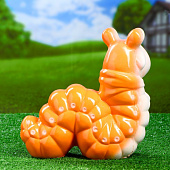  Садовая фигура "Гусеница веселая" оранжевая 31х32см   3242418 