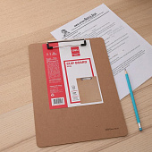 Папка-клипборд А4 пластиковая DELI бежевая Папка-клипборд А4 пластиковая DELI бежевая