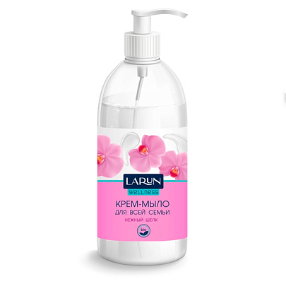  Мыло-крем LARUN Wellness Нежный шелк 1л 