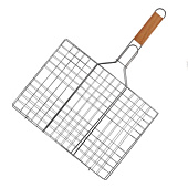  Решетка-гриль ATMIX плоская 35х25х1,5см длина с ручкой 50см 