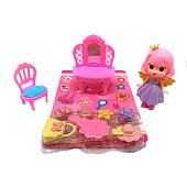 Игровой набор для девочки (кукла, мебель, аксессуары), 22х17 см, блистер, 6187-21 Игровой набор для девочки (кукла, мебель, аксессуары), 22х17 см, блистер, 6187-21