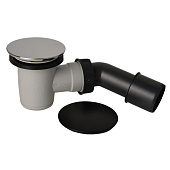  Сифон для душевого поддона WIRQUIN "Tourbillon" D50-40/50 черный матовый 2 крышки 30724776 