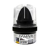 DAMAVIK Крем-блеск для обуви с губкой, пласт.банка 50мл. бесцветный Арт. 9306-019