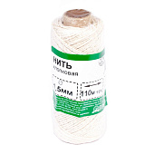 Нить хлопковая крученая с ПЭ 1,5 мм ( 110 м)