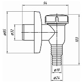 Обратный клапан для стиральной машины пластик Обратный клапан для стиральной машины пластик