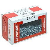 Саморезы универсальные оцинкованные ШУц 2,5х12мм, потайная голова, 500шт Саморезы универсальные оцинкованные ШУц 2,5х12мм, потайная голова, 500шт