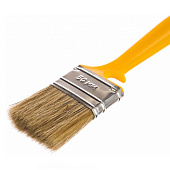 Кисть плоская Эмали 50х12мм, натуральная щетина, желтая пластиковая ручка, АКОР Кисть плоская Эмали 50х12мм, натуральная щетина, желтая пластиковая ручка, АКОР