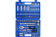 Набор инструментов, 108 предм., 1/2", 1/4", CrV, пластиковый кейс, Vertextools