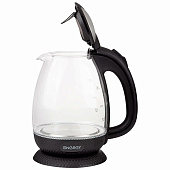 Чайник Energy E-250 черный 2200Вт, 1.7л, диск, стекло/пластик, внутренняя подсветка
